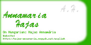 annamaria hajas business card